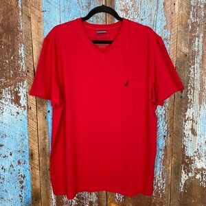 Nautica Red Short Sleeve Tee